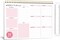 Weekly To Do List Notepad - 52 Undated Sheets Weekly Planner A4 Size(8.5"×11")Spiral Desk Checklist Notebook with Ruler Storage Pocket Perfect for Office Home School Teacher Supplies - Pink